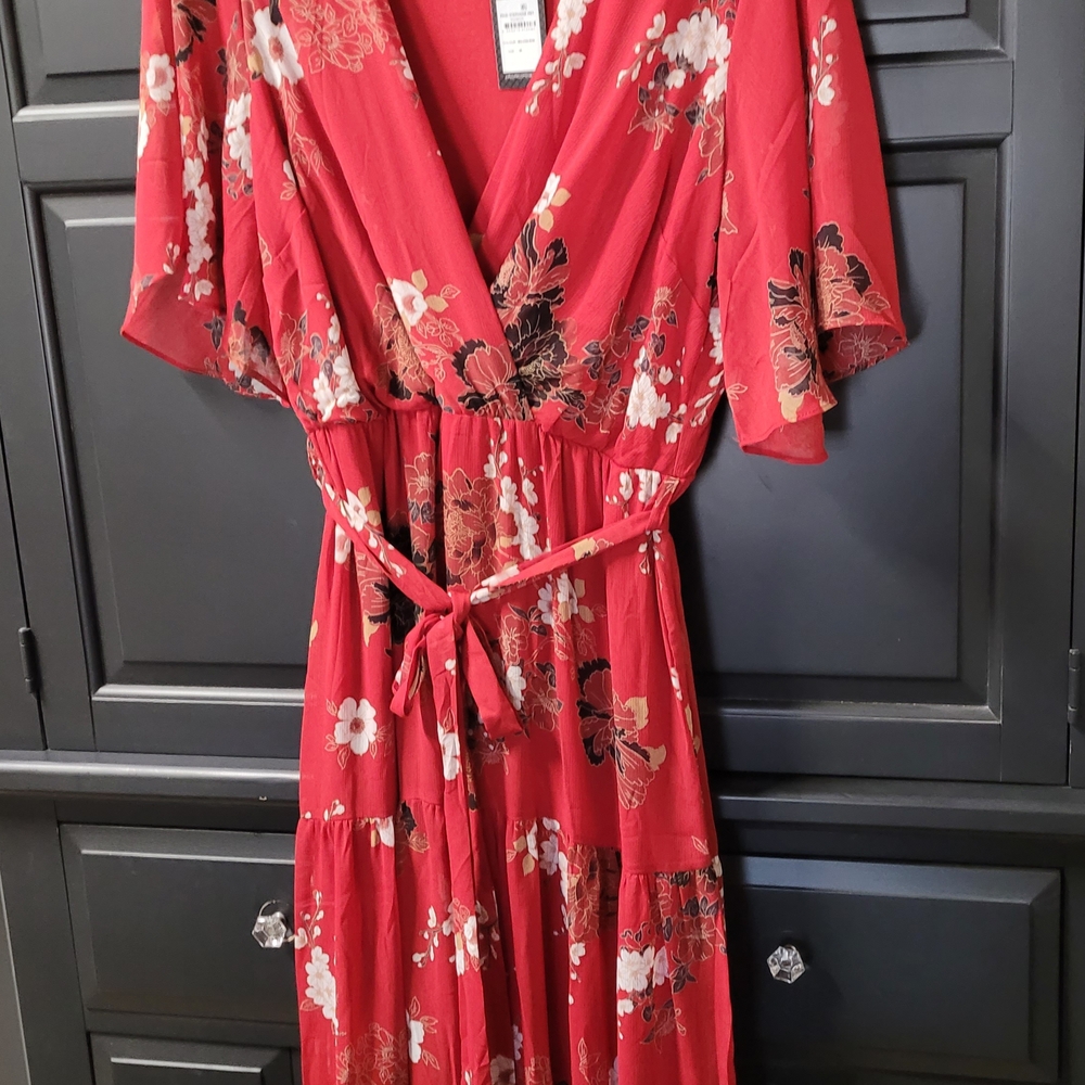 City Chic Vibrant Red Dress